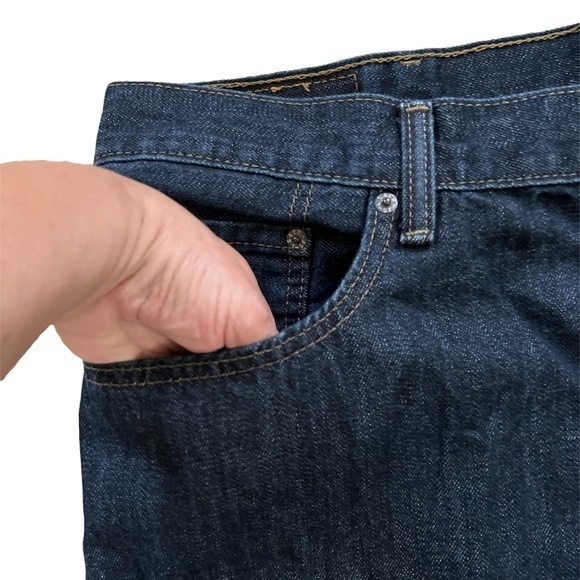 Levi’s 559 Men's Relaxed Fit Straight Leg Dark Wash Jeans Sz. 46 - Picture 6 of 14